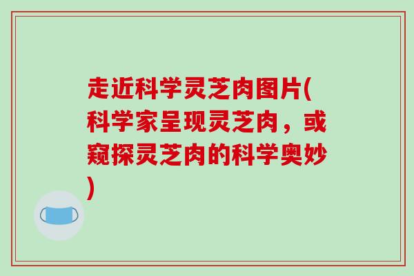 走近科学灵芝肉图片(科学家呈现灵芝肉，或窥探灵芝肉的科学奥妙)