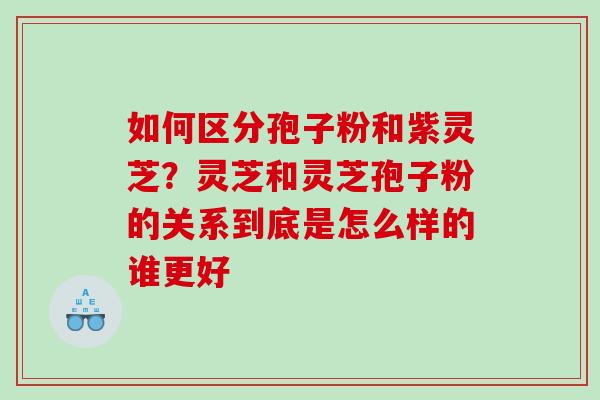 如何区分孢子粉和紫灵芝？灵芝和灵芝孢子粉的关系到底是怎么样的谁更好