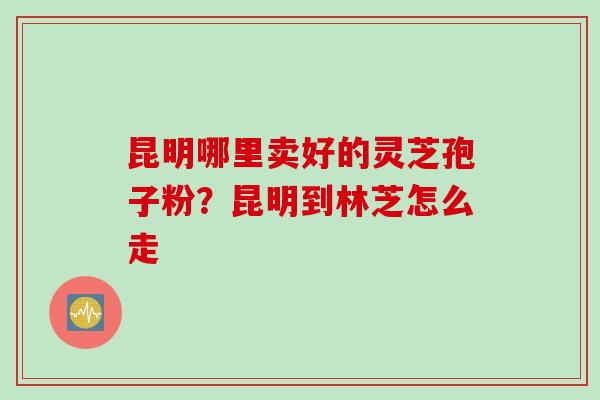 昆明哪里卖好的灵芝孢子粉？昆明到林芝怎么走