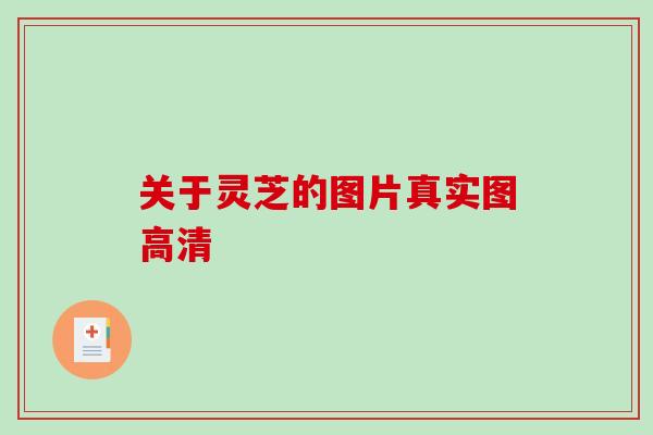 关于灵芝的图片真实图高清