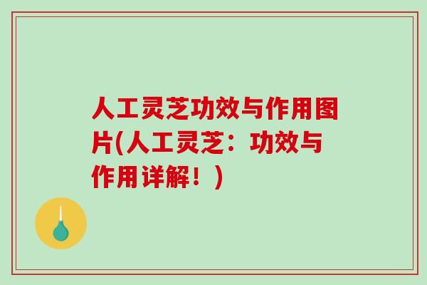 人工灵芝功效与作用图片(人工灵芝：功效与作用详解！)