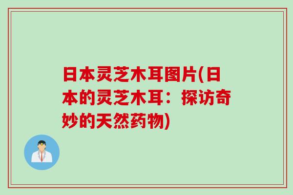 日本灵芝木耳图片(日本的灵芝木耳：探访奇妙的天然药物)