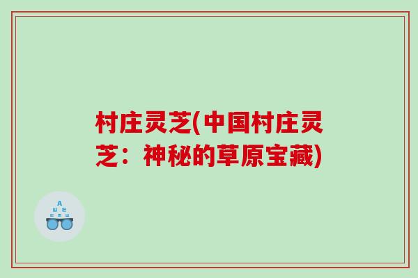 村庄灵芝(中国村庄灵芝：神秘的草原宝藏)