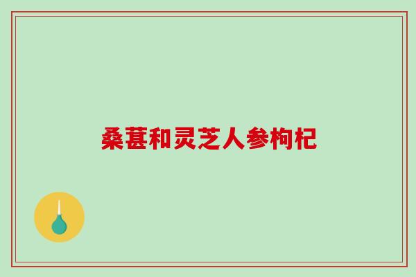 桑葚和灵芝人参枸杞