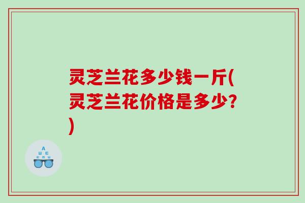 灵芝兰花多少钱一斤(灵芝兰花价格是多少？)