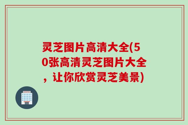 灵芝图片高清大全(50张高清灵芝图片大全，让你欣赏灵芝美景)