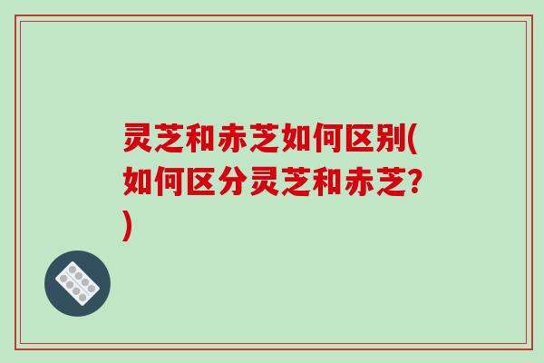 灵芝和赤芝如何区别(如何区分灵芝和赤芝？)