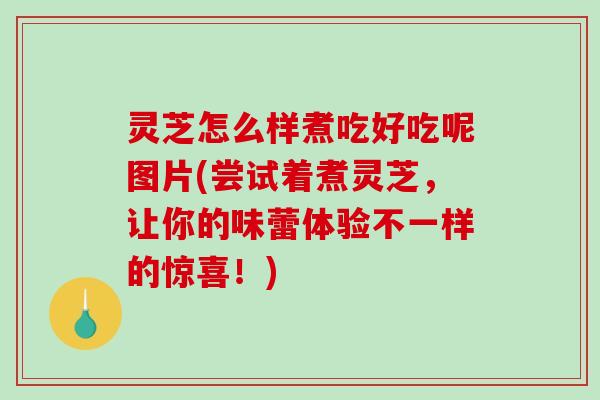 灵芝怎么样煮吃好吃呢图片(尝试着煮灵芝，让你的味蕾体验不一样的惊喜！)
