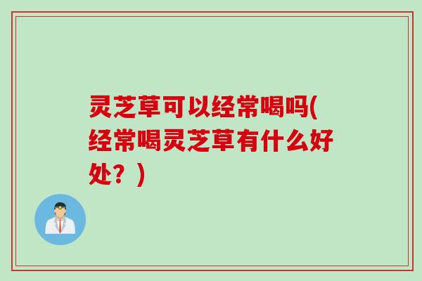 灵芝草可以经常喝吗(经常喝灵芝草有什么好处？)