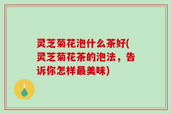 灵芝菊花泡什么茶好(灵芝菊花茶的泡法，告诉你怎样最美味)
