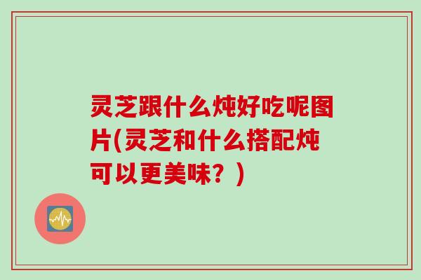 灵芝跟什么炖好吃呢图片(灵芝和什么搭配炖可以更美味？)