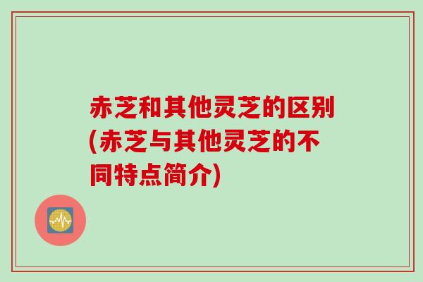 赤芝和其他灵芝的区别(赤芝与其他灵芝的不同特点简介)