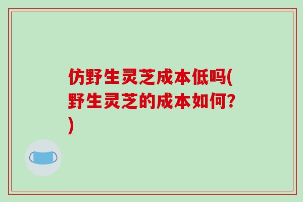 仿野生灵芝成本低吗(野生灵芝的成本如何?) 仿野生灵芝成本低吗(野生灵芝的成本如何?)