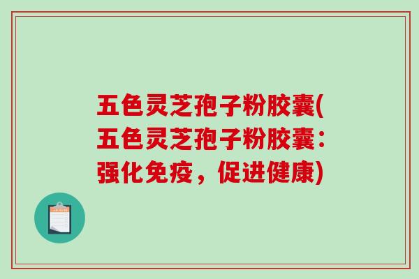 五色灵芝孢子粉胶囊(五色灵芝孢子粉胶囊：强化免疫，促进健康)