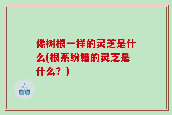 像树根一样的灵芝是什么(根系纷错的灵芝是什么？)