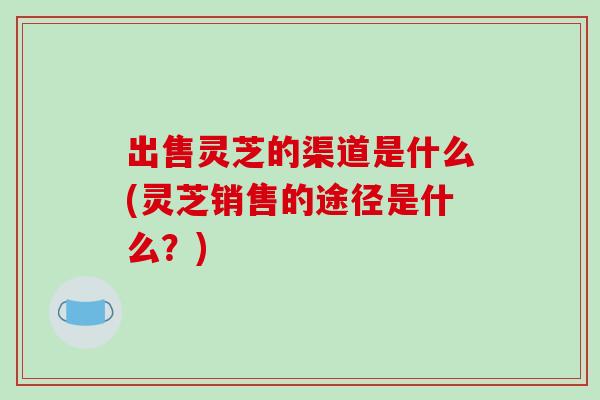 出售灵芝的渠道是什么(灵芝销售的途径是什么？)