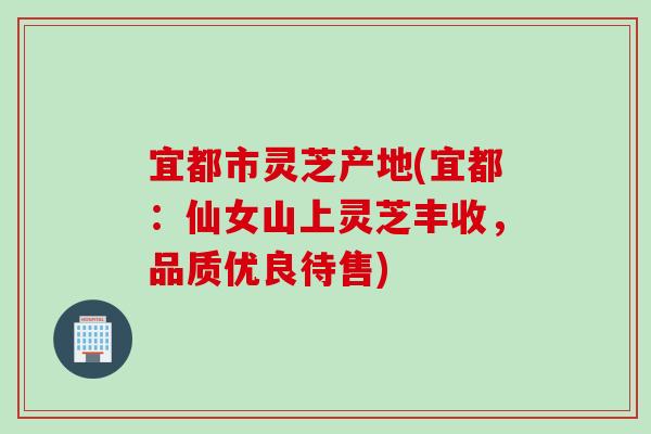 宜都市灵芝产地(宜都：仙女山上灵芝丰收，品质优良待售)
