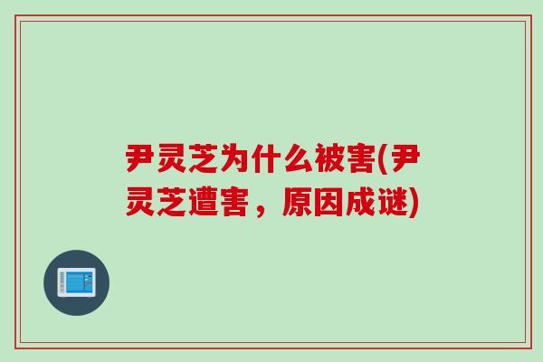尹灵芝为什么被害(尹灵芝遭害，原因成谜)