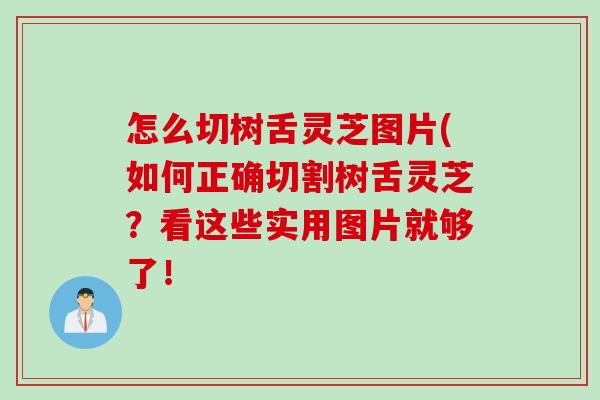 怎么切树舌灵芝图片(如何正确切割树舌灵芝？看这些实用图片就够了！