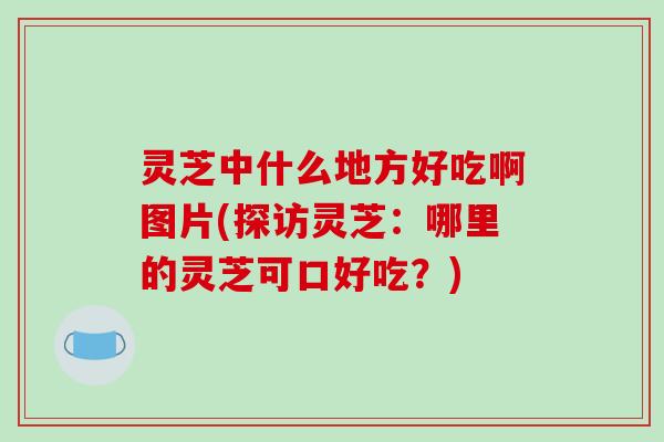 灵芝中什么地方好吃啊图片(探访灵芝：哪里的灵芝可口好吃？)