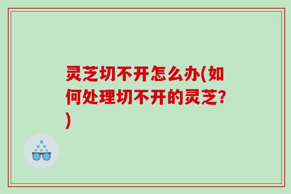 灵芝切不开怎么办(如何处理切不开的灵芝？)