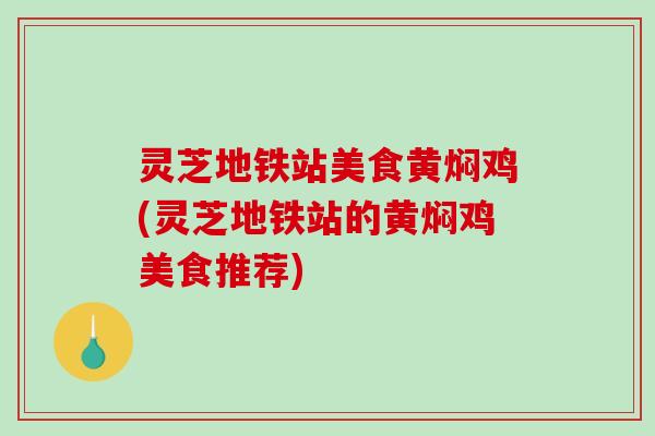 灵芝地铁站美食黄焖鸡(灵芝地铁站的黄焖鸡美食推荐)