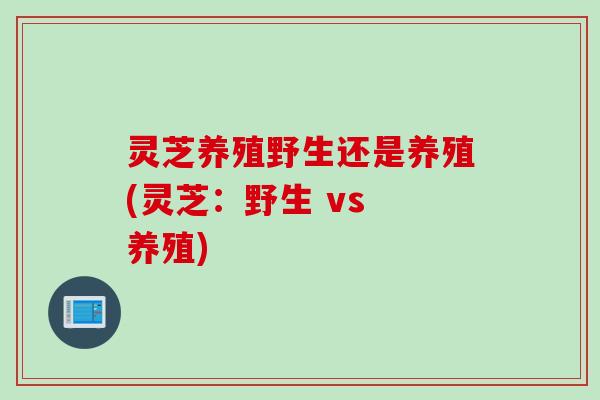 灵芝养殖野生还是养殖(灵芝：野生 vs 养殖)