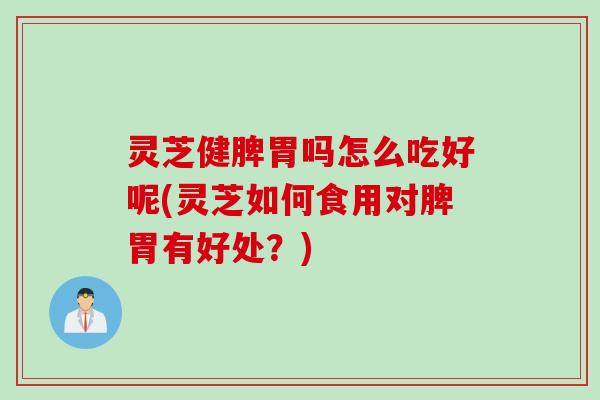灵芝健脾胃吗怎么吃好呢(灵芝如何食用对脾胃有好处？)