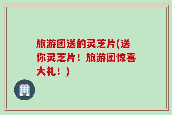 旅游团送的灵芝片(送你灵芝片！旅游团惊喜大礼！)