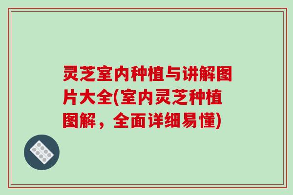 灵芝室内种植与讲解图片大全(室内灵芝种植图解，全面详细易懂)