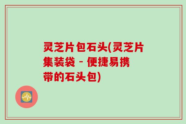 灵芝片包石头(灵芝片集装袋 - 便捷易携带的石头包)
