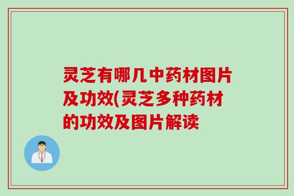 灵芝有哪几中药材图片及功效(灵芝多种药材的功效及图片解读