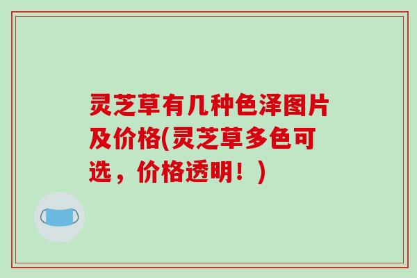 灵芝草有几种色泽图片及价格(灵芝草多色可选，价格透明！)