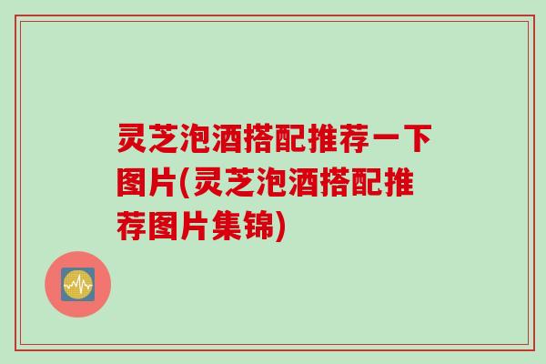 灵芝泡酒搭配推荐一下图片(灵芝泡酒搭配推荐图片集锦)