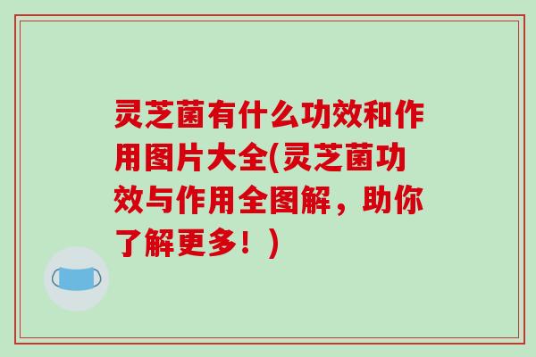 灵芝菌有什么功效和作用图片大全(灵芝菌功效与作用全图解，助你了解更多！)
