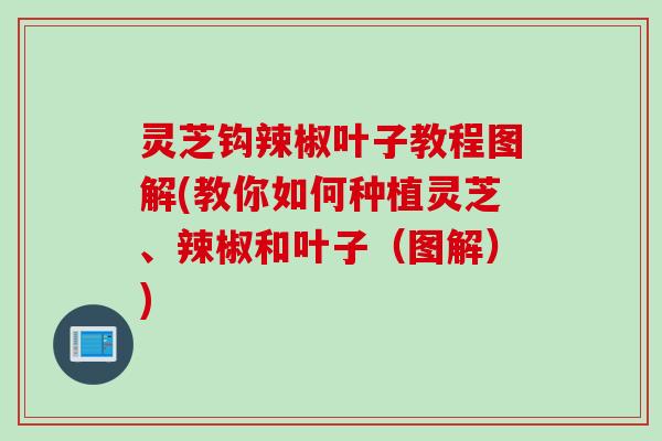 灵芝钩辣椒叶子教程图解(教你如何种植灵芝、辣椒和叶子（图解）)