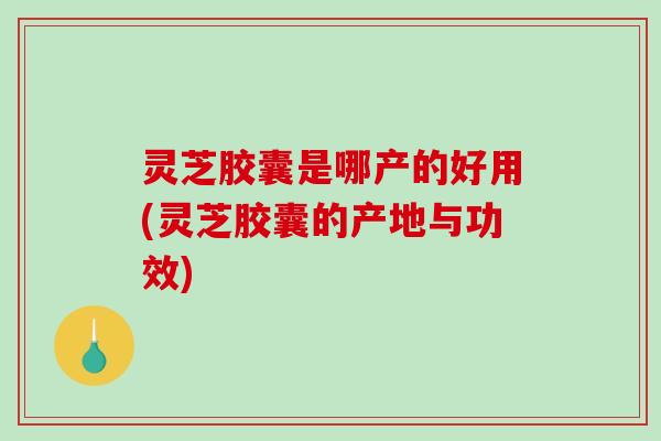 灵芝胶囊是哪产的好用(灵芝胶囊的产地与功效)