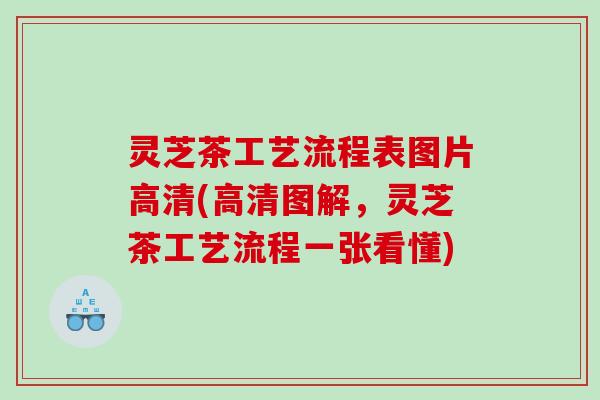 灵芝茶工艺流程表图片高清(高清图解,灵芝茶工艺流程一张看懂) 灵芝茶工艺流程表图片高清(高清图解,灵芝茶工艺流程一张看懂)