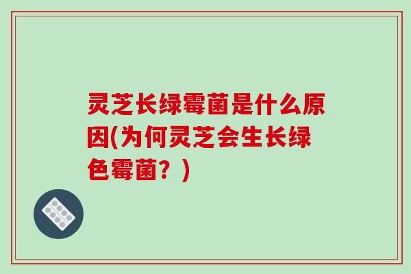 灵芝长绿霉菌是什么原因(为何灵芝会生长绿色霉菌？)