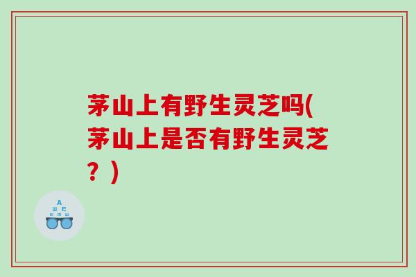 茅山上有野生灵芝吗(茅山上是否有野生灵芝？)