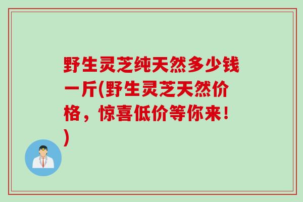 野生灵芝纯天然多少钱一斤(野生灵芝天然价格，惊喜低价等你来！)
