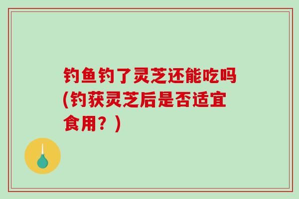 钓鱼钓了灵芝还能吃吗(钓获灵芝后是否适宜食用？)