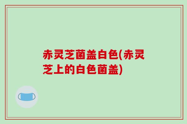 赤灵芝菌盖白色(赤灵芝上的白色菌盖)