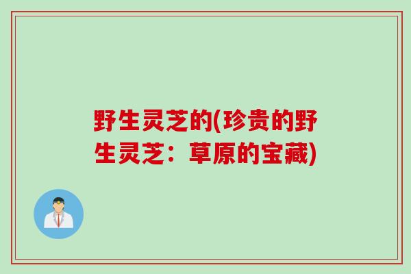 野生灵芝的(珍贵的野生灵芝：草原的宝藏)
