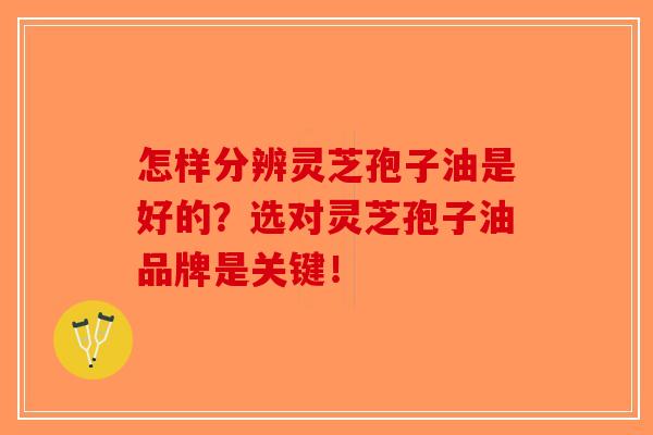 怎样分辨灵芝孢子油是好的？选对灵芝孢子油品牌是关键！