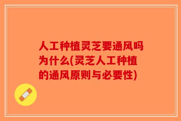 人工种植灵芝要通风吗为什么(灵芝人工种植的通风原则与必要性) 人工种植灵芝要通风吗为什么(灵芝人工种植的通风原则与必要性)