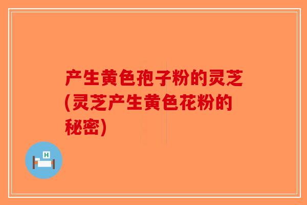 产生黄色孢子粉的灵芝(灵芝产生黄色花粉的秘密) 产生黄色孢子粉的灵芝(灵芝产生黄色花粉的秘密)
