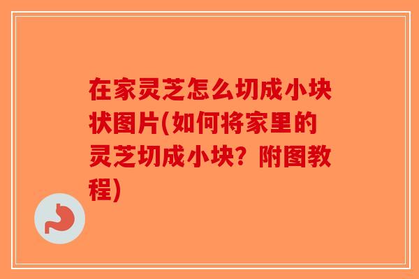 在家灵芝怎么切成小块状图片(如何将家里的灵芝切成小块？附图教程)