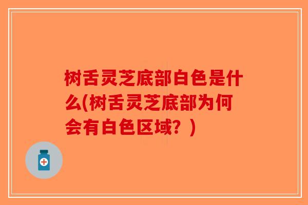 树舌灵芝底部白色是什么(树舌灵芝底部为何会有白色区域?) 树舌灵芝底部白色是什么(树舌灵芝底部为何会有白色区域?)