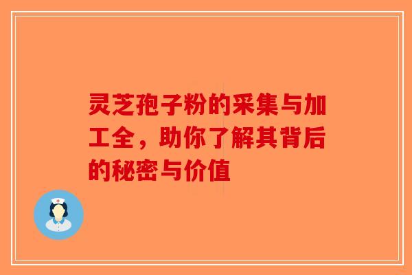 灵芝孢子粉的采集与加工全，助你了解其背后的秘密与价值